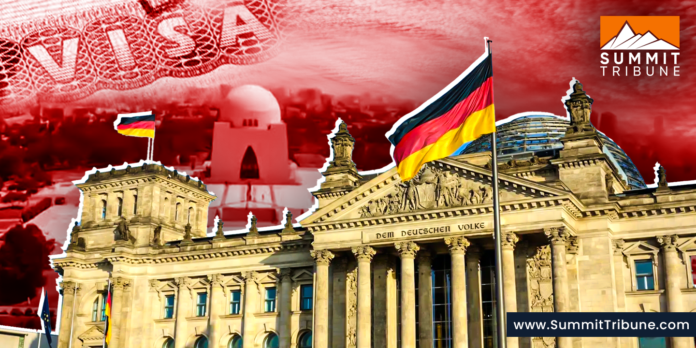 Consulate of Germany in Karachi has announced an indefinite suspension of visa services Consulate of Germany in Karachi has announced an indefinite suspension of visa services