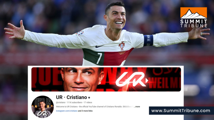Star Footballer Cristiano Ronaldo launches his YouTube channel